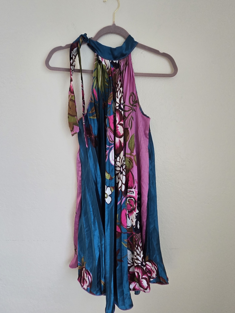 Shoreline Teal & Pink Floral Midi Dress